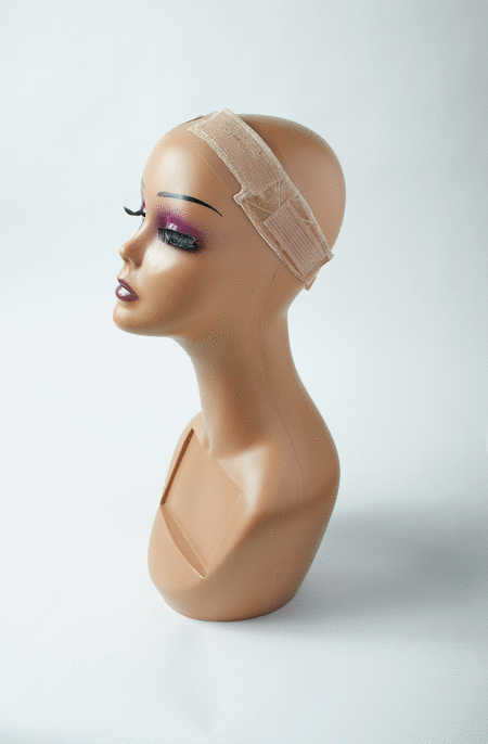 4 pieces of hair grippers around the underside, displayed inside out here for demonstrative purposes